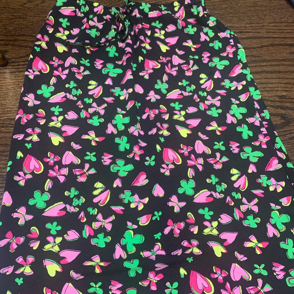 NWOT designer Sonia Rykiel girls midi skirt heart and butterfly design sz 12